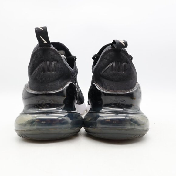 Nike Air Max 270 Men's Size 11.5 Black White Athletic Running Walking Sneakers - Picture 5 of 9